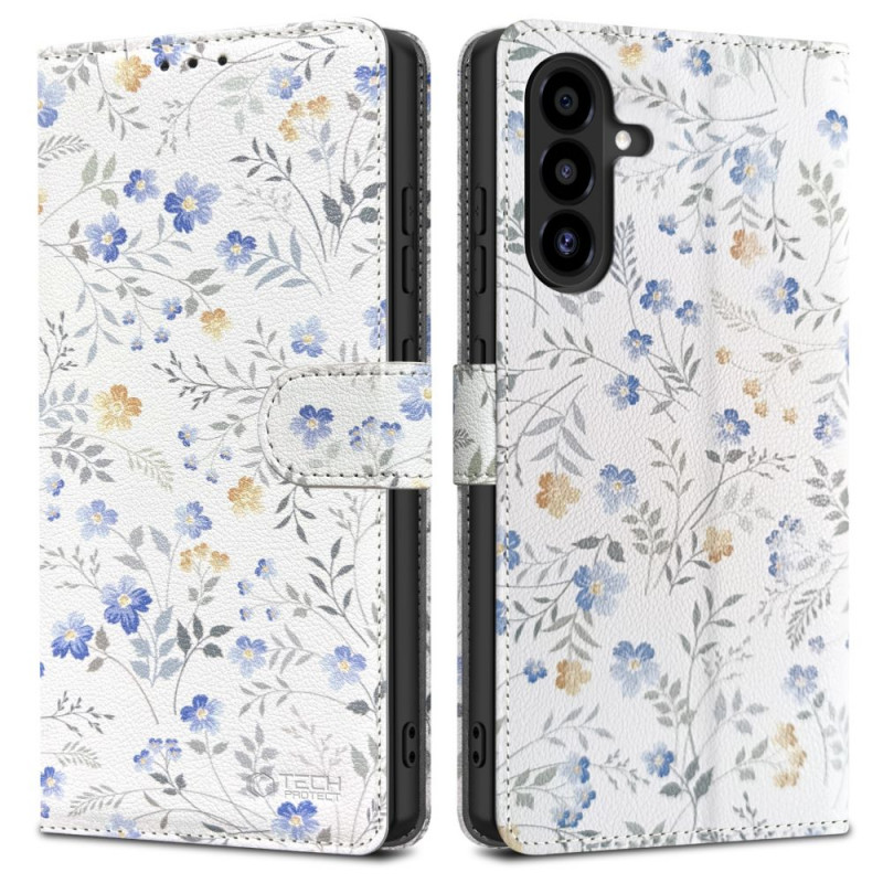 Funda cartera Tech-Protect para Samsung Galaxy A17 / A18 / A26 4G / 5G, Spring Flowers
