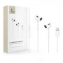 Auriculares con cable Tech-Protect Ultraboost Core G2 Lightning, blancos (THP4681)