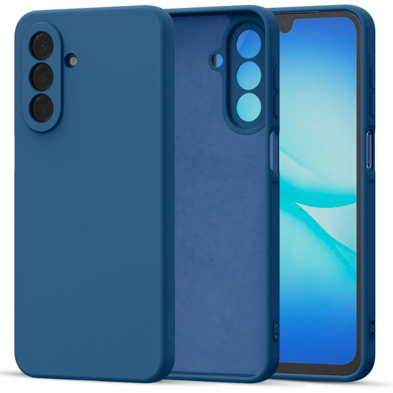 Funda de silicona Tech-Protect Icon para Samsung Galaxy A17 / A18 4G / 5G, azul marino (THP4715)