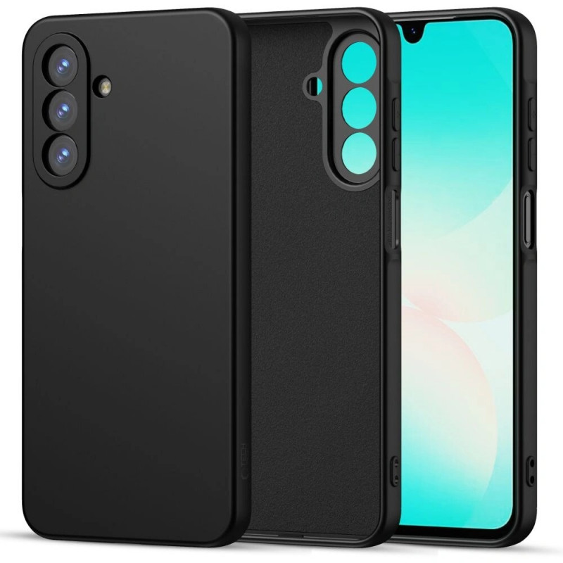 Funda de silicona Tech-Protect Icon para Samsung Galaxy A17 / A18 4G / 5G, negra (THP4642)