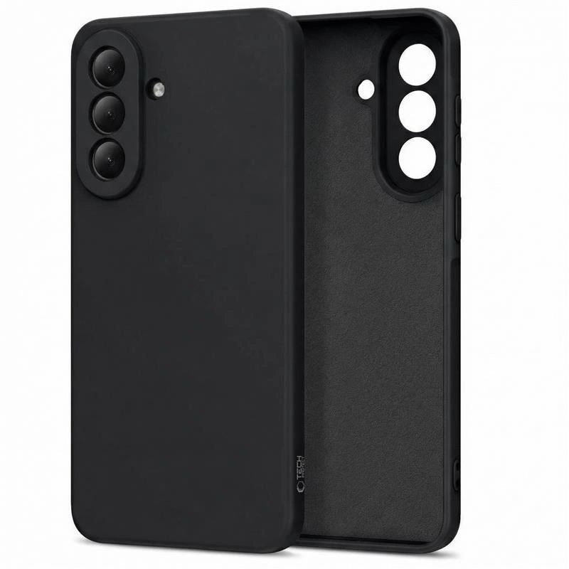 Funda de silicona Tech-Protect Icon para Samsung Galaxy A17 / A18 4G / 5G, negra (THP4642)