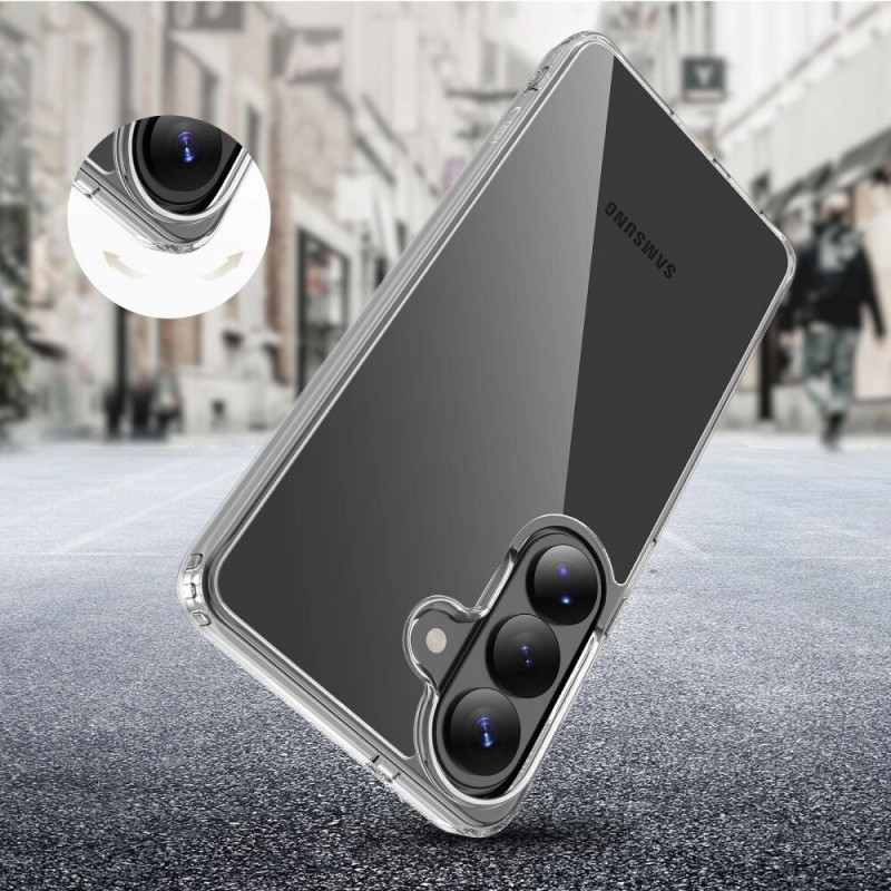Funda híbrida FlexAir para Samsung Galaxy S26+, transparente Tech-Protect