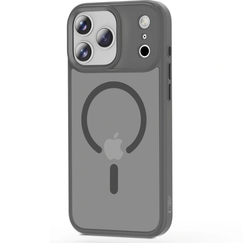 Funda MagSafe Tech-Protect Magmat para Apple iPhone 17 Pro Max, gris crayón mate
