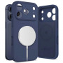 Funda Tech-Protect Silicone MagSafe para Apple iPhone 17 Pro, Deep Blue