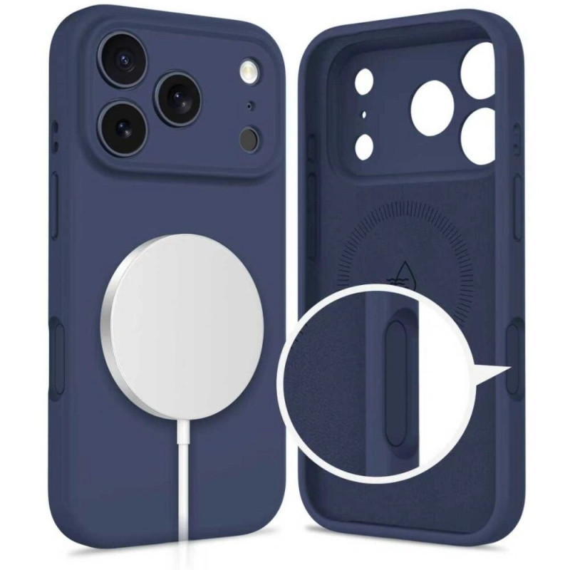 Funda Tech-Protect Silicone MagSafe para Apple iPhone 17 Pro Max, Deep Blue