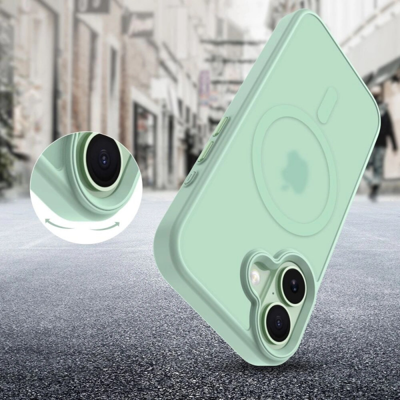 Funda MagSafe Tech-Protect MagMat para Apple iPhone 17, verde salvia mate