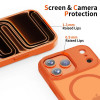 Funda Tech-Protect Magmat MagSafe para Apple iPhone 17 Pro Max, naranja cósmico mate