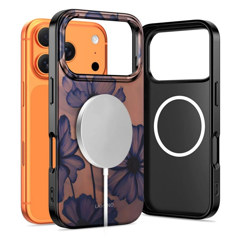 Funda Tech-Protect Lamano MagSafe para Apple iPhone 17 Pro Max, Velvet Night, marrón