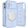 Funda Tech-Protect Silicone MagSafe para Apple iPhone 17, azul niebla