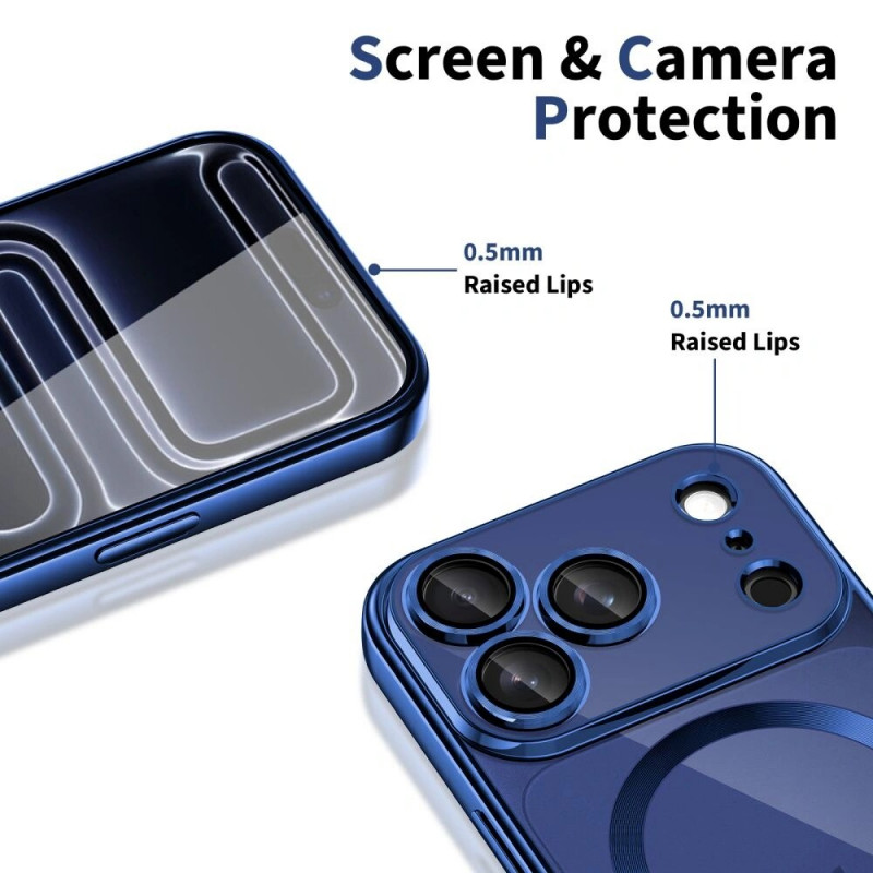 Funda MagFlex MagSafe Tech-Protect para Apple iPhone 17 Pro, Shiny Deep Blue