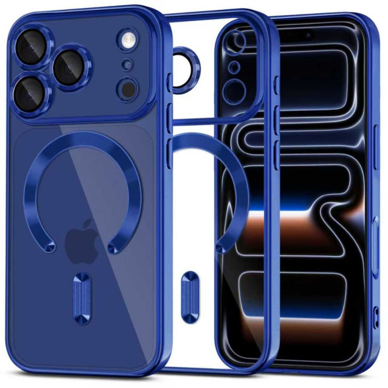 Funda MagFlex MagSafe Tech-Protect para Apple iPhone 17 Pro Max, Shiny Deep Blue