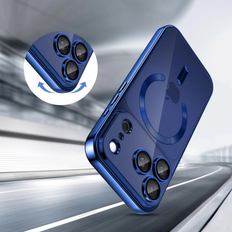 Funda MagFlex MagSafe Tech-Protect para Apple iPhone 17 Pro Max, Shiny Deep Blue