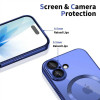 Funda MagFlex MagSafe Tech-Protect para Apple iPhone 17, azul niebla brillante