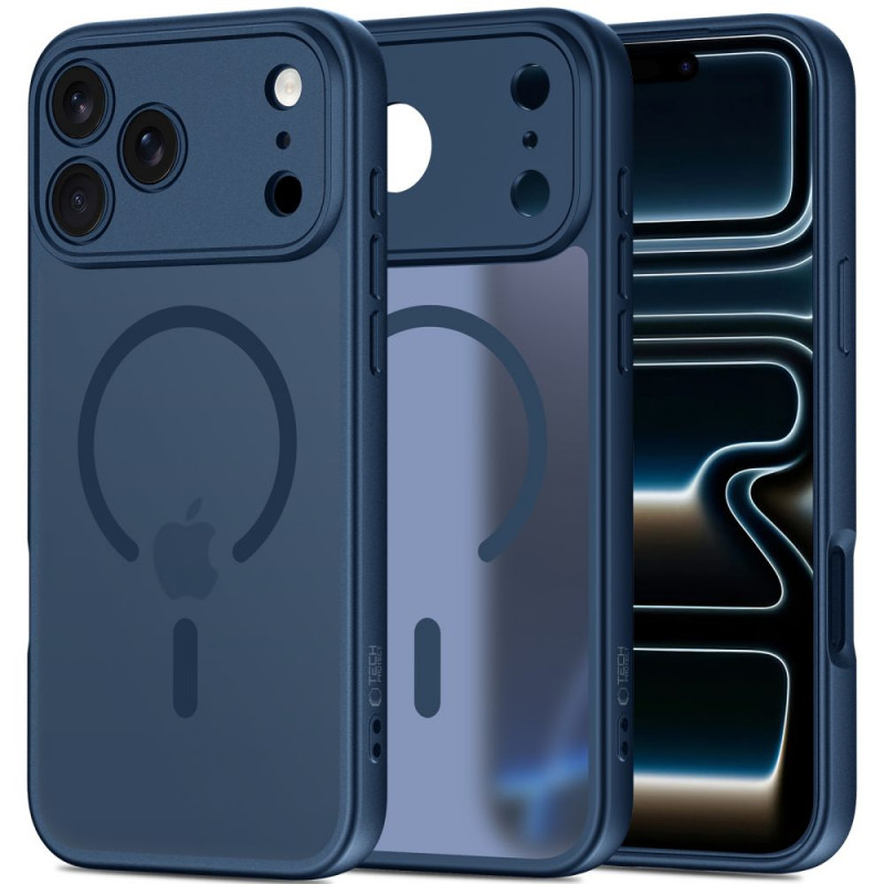 Funda MagSafe Tech-Protect BasicMag para Apple iPhone 17 Pro Max, Deep Blue mate