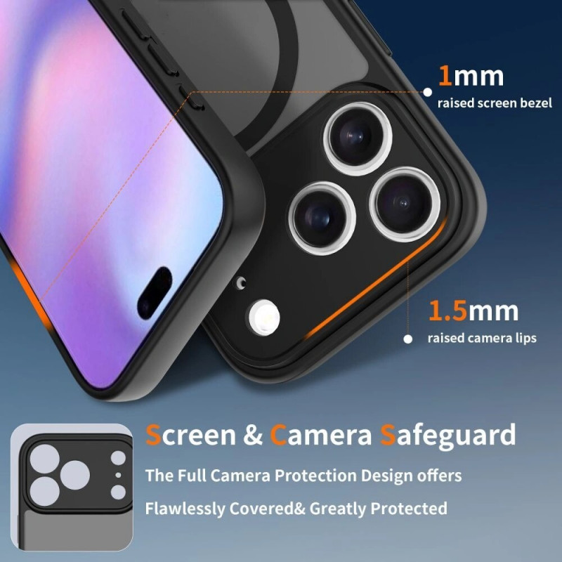 Funda MagSafe Tech-Protect BasicMag para Apple iPhone 17 Pro Max, naranja cósmico mate