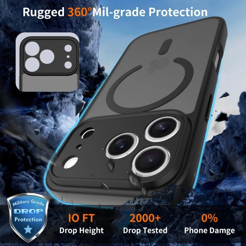 Funda MagSafe Tech-Protect BasicMag para Apple iPhone 17 Pro Max, naranja cósmico mate