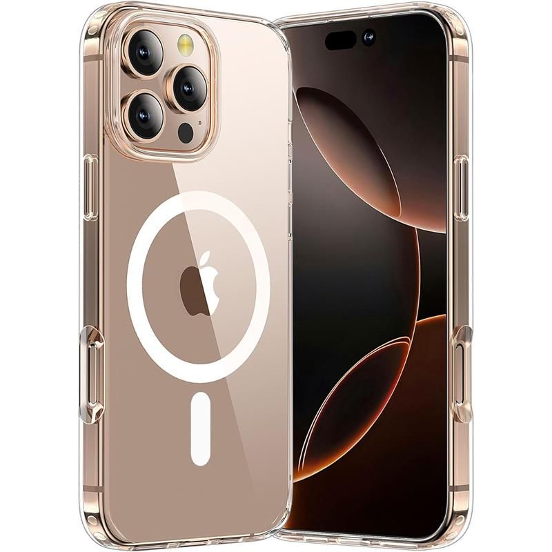 Funda Tech-Protect TP Flex MagSafe para Apple iPhone 16 Pro Max, transparente