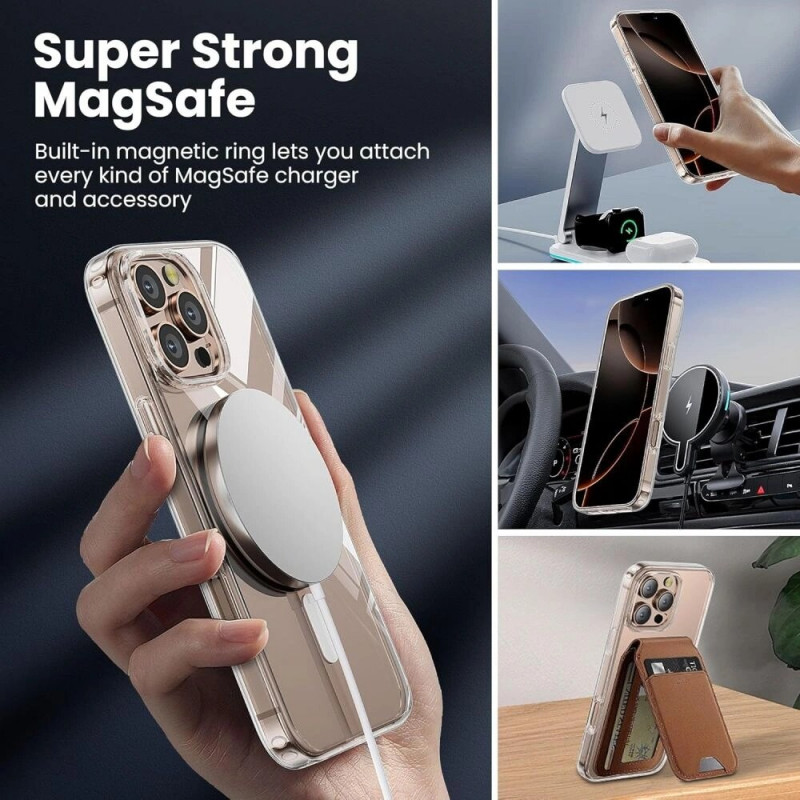 Funda Tech-Protect TP Flex MagSafe para Apple iPhone 16 Pro Max, transparente