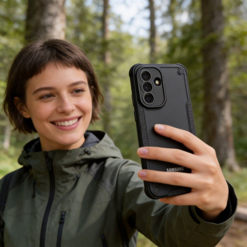 Funda Rugged Shield Tech-Protect para Samsung Galaxy A57 5G, negro mate