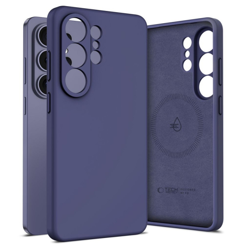 Funda de silicona MagSafe Tech-Protect para Samsung Galaxy S26 Ultra, violeta cobalto
