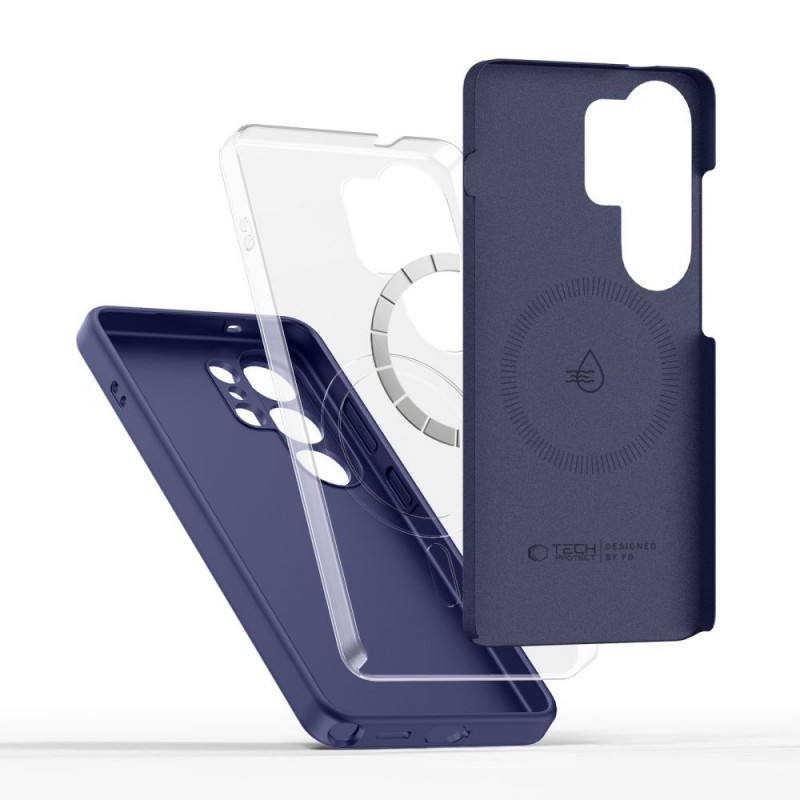 Funda de silicona MagSafe Tech-Protect para Samsung Galaxy S26 Ultra, violeta cobalto
