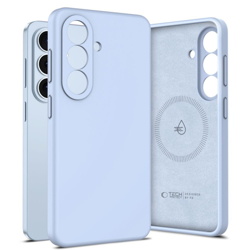 Funda de silicona MagSafe Tech-Protect para Samsung Galaxy S26, azul cielo