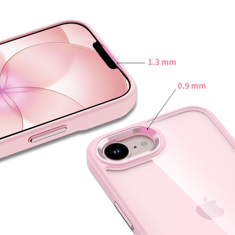 Funda Tech-Protect Magmat para Apple iPhone 16e / 17e, rosa suave/transparente