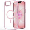 Funda MagSafe Tech-Protect Magmat para Apple iPhone 16e / 17e, rosa suave/transparente