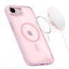 Funda MagSafe Tech-Protect Magmat para Apple iPhone 16e / 17e, rosa suave/transparente