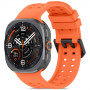 Correa de silicona Tech-Protect Silicone Air para Samsung Galaxy Watch Ultra 1 / 2 (2024-2026) 47 mm, naranja mandarina