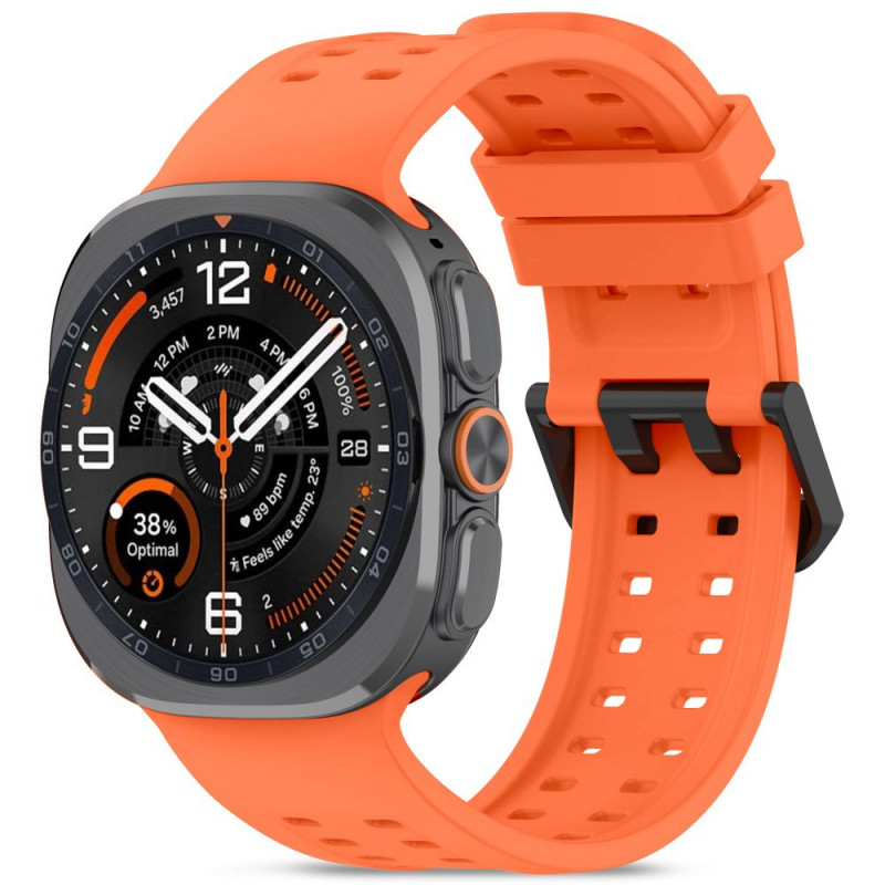 Correa de silicona Tech-Protect Silicone Air para Samsung Galaxy Watch Ultra 1 / 2 (2024-2026) 47 mm, naranja mandarina