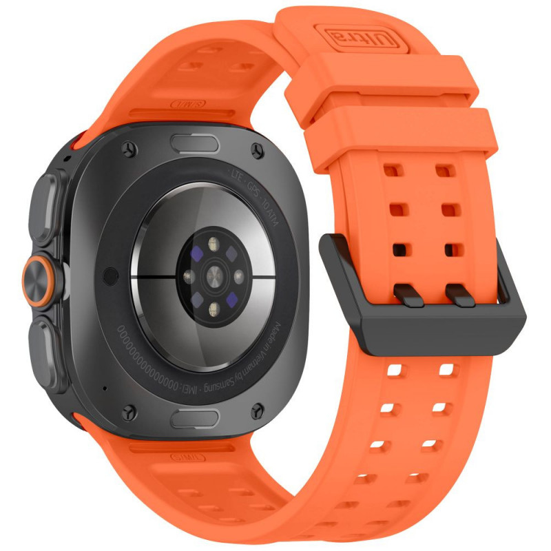 Correa de silicona Tech-Protect Silicone Air para Samsung Galaxy Watch Ultra 1 / 2 (2024-2026) 47 mm, naranja mandarina