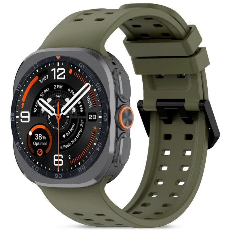 Correa Tech-Protect Silicone Air para Samsung Galaxy Watch Ultra 1 / 2 (2024-2026) 47 mm, verde oliva