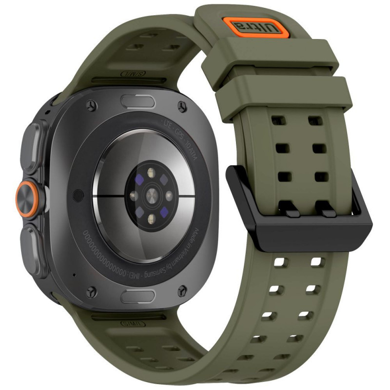 Correa Tech-Protect Silicone Air para Samsung Galaxy Watch Ultra 1 / 2 (2024-2026) 47 mm, verde oliva