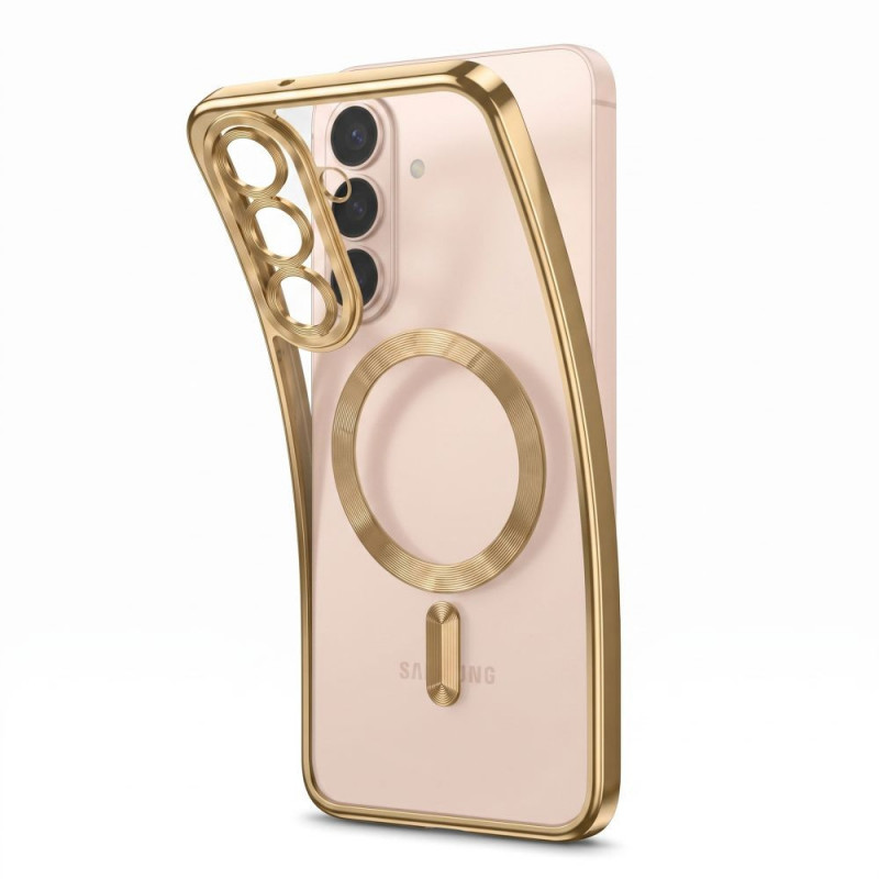 Funda MagFlex MagSafe Tech-Protect para Samsung Galaxy S26 FE dorado brillante