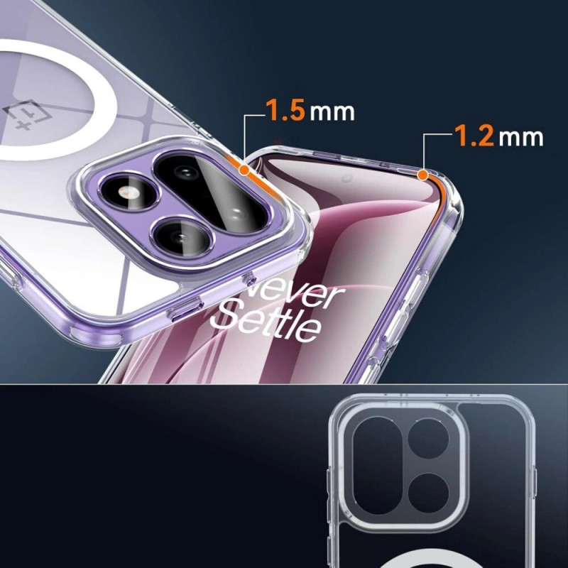 Funda Tech-Protect Flexair Hybrid MagSafe para OnePlus 15 transparente