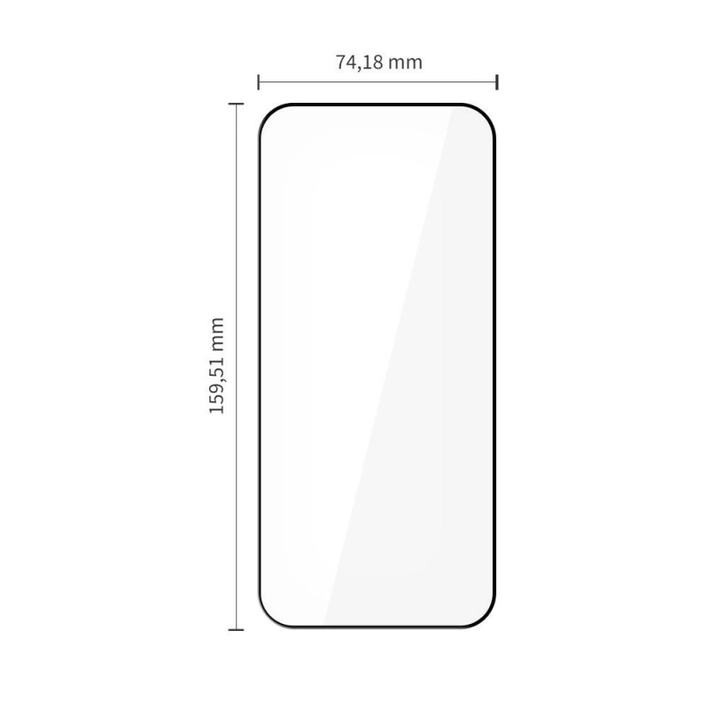 Protector de pantalla de cristal templado Tech-Protect Glass Fit+ para Xiaomi Poco F8 Ultra THP5047, negro (2 uds.)