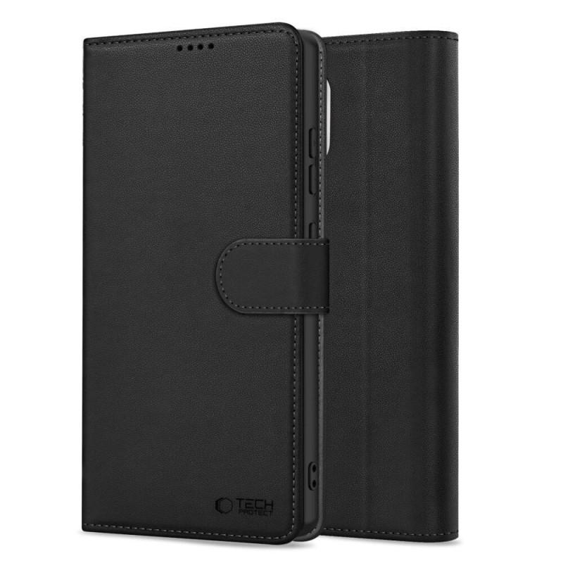 Funda cartera Tech-Protect para Xiaomi Poco F8 Ultra, negra