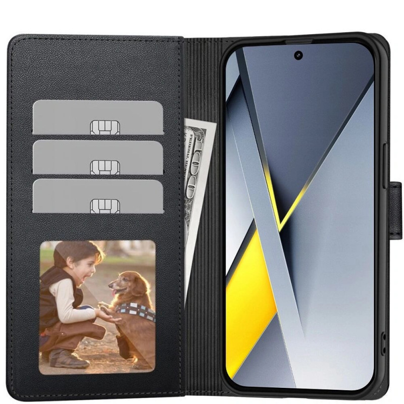 Funda cartera Tech-Protect para Xiaomi Poco F8 Pro, negra