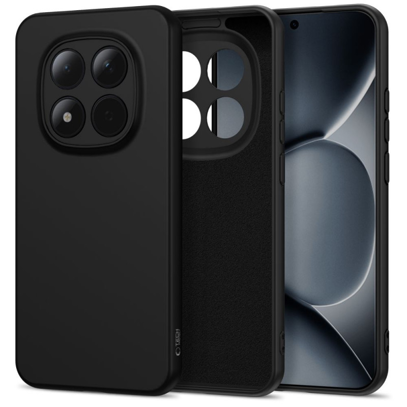 Funda de silicona Tech-Protect Icon para Xiaomi Redmi Note 15 Pro 5G, negra