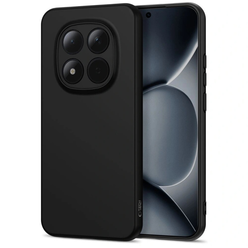 Funda de silicona Tech-Protect Icon para Xiaomi Redmi Note 15 Pro 5G, negra