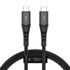 Cable USB-C a USB-C Tech-Protect Ultraboost UB11T PD 240W, 100 cm, Negro