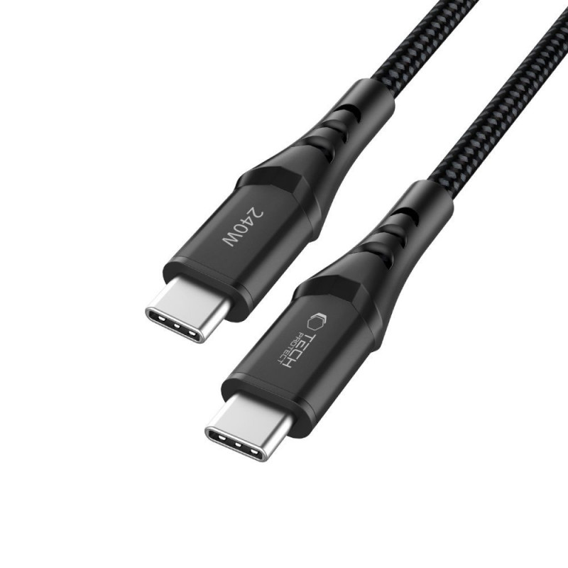 Cable USB-C a USB-C Tech-Protect Ultraboost UB11T PD 240W, 200 cm, negro