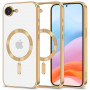Funda MagSafe MagFlex Tech-Protect THP3927 para Apple iPhone 17e / 16e, dorado brillante