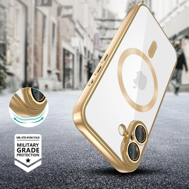 Funda MagSafe MagFlex Tech-Protect THP3927 para Apple iPhone 17e / 16e, dorado brillante