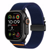 Correa de reloj Tech-Protect Nylon Clasp para Apple Watch 6 / 7 / 8 / 9 / 10 / SE / Ultra 1 / 2 44/45/46/49 mm, azul marino