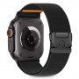 Correa de reloj Tech-Protect Nylon Clasp para Apple Watch 6 / 7 / 8 / 9 / 10 / SE / Ultra 1 / 2 44/45/46/49 mm, negra