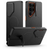 Funda Tech-Protect Kevlar Aura MagSafe para Samsung Galaxy S25 Ultra, negra/naranja