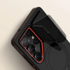 Funda Tech-Protect Kevlar Aura MagSafe para Samsung Galaxy S25 Ultra, negra/naranja
