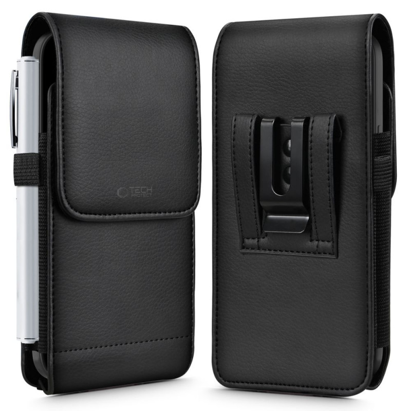 Funda tipo pistolera universal Tech-Protect SM75 para smartphones de 5,8-6,8 pulgadas, negra